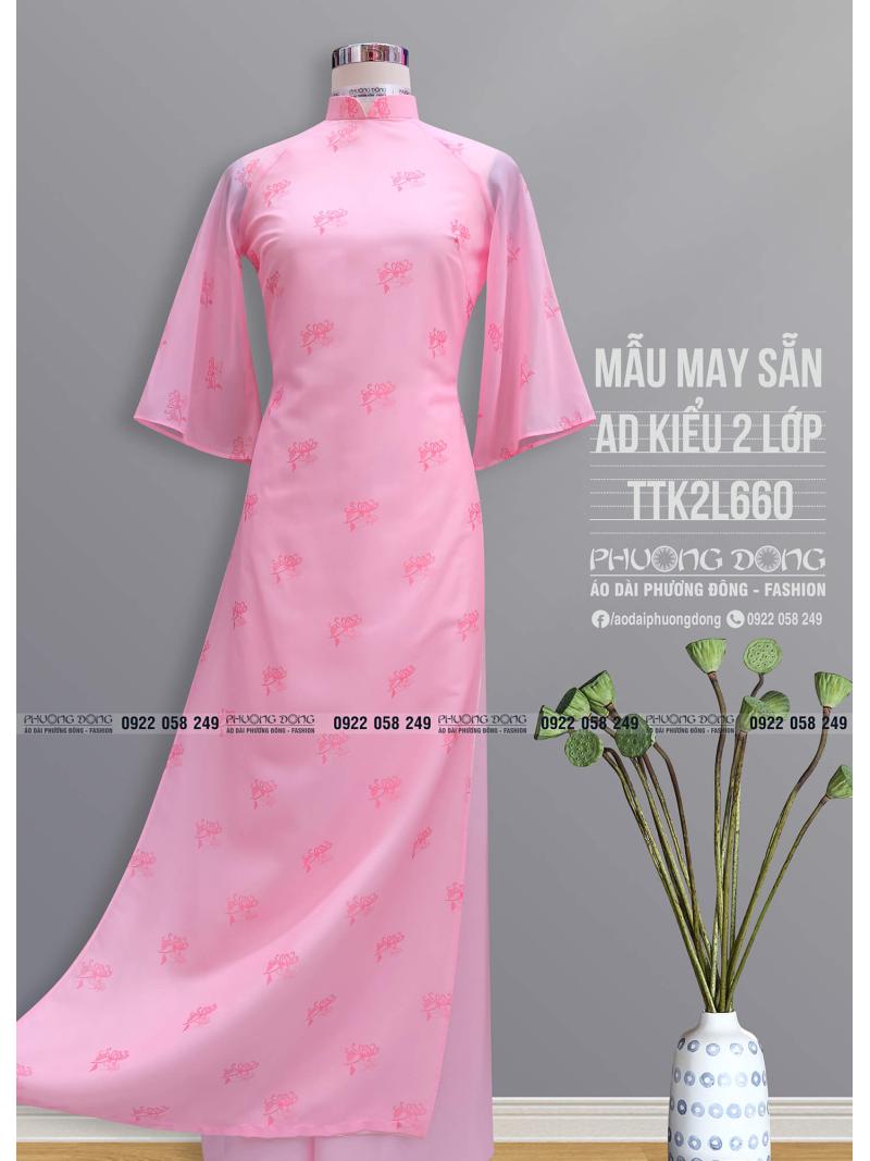 Áo Dài Phom Trẻ 2 Lớp 4 Tà TTK2L660